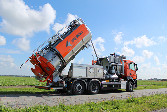KOKS EcoVac high pressure combi vacuum truck delivered to AQ-Rent
